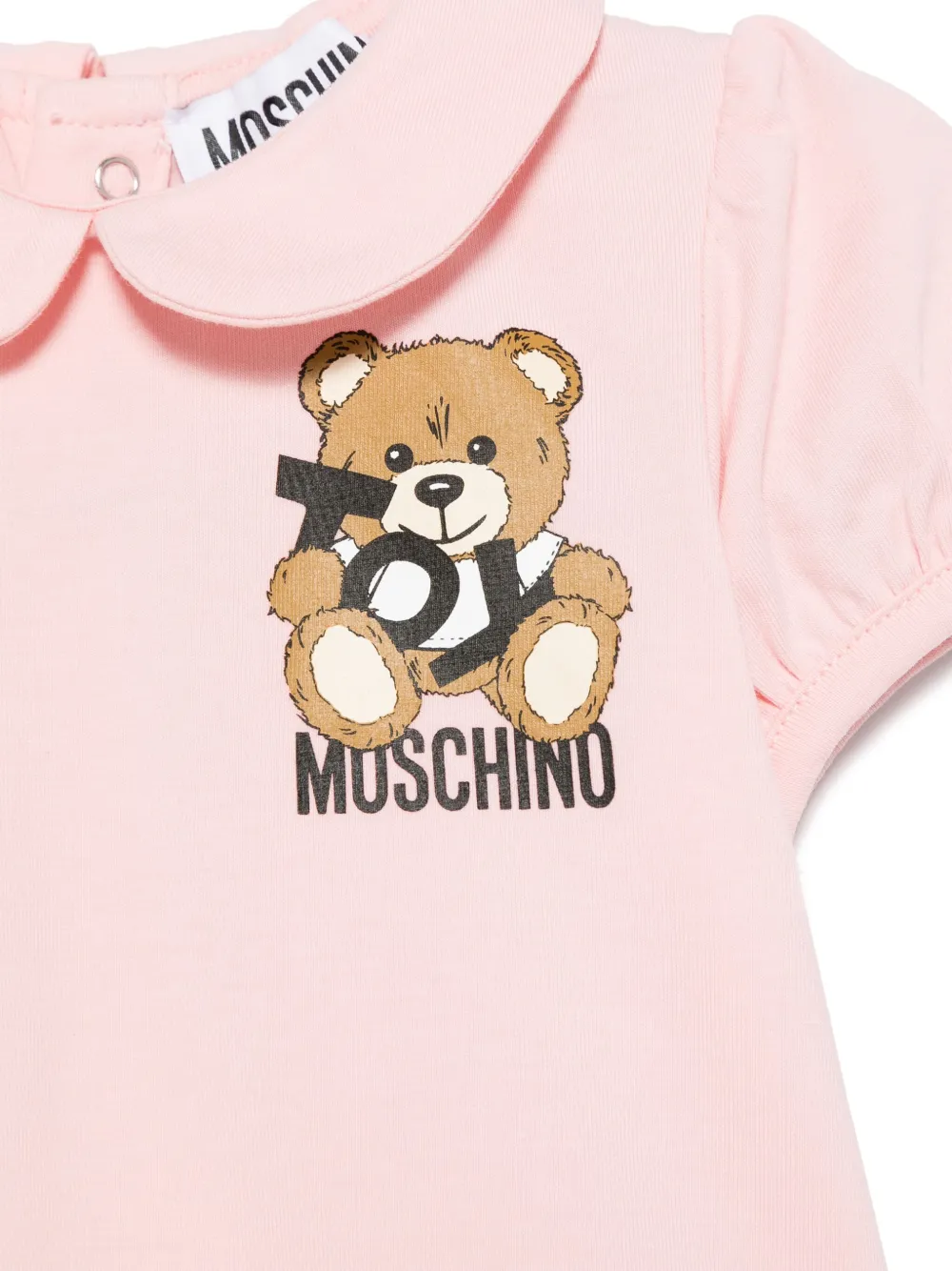 Moschino Kids T-shirt met teddybeerprint Roze