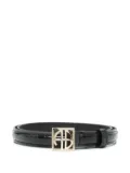 ANINE BING crocodile-embossed belt - Black