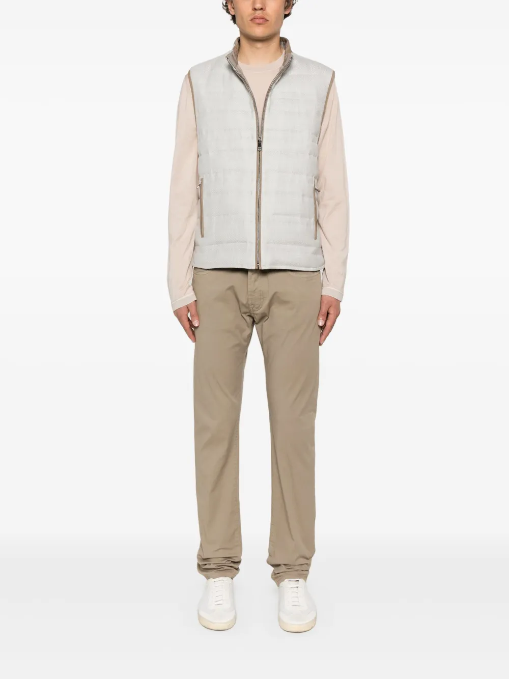 Corneliani Straight broek Beige