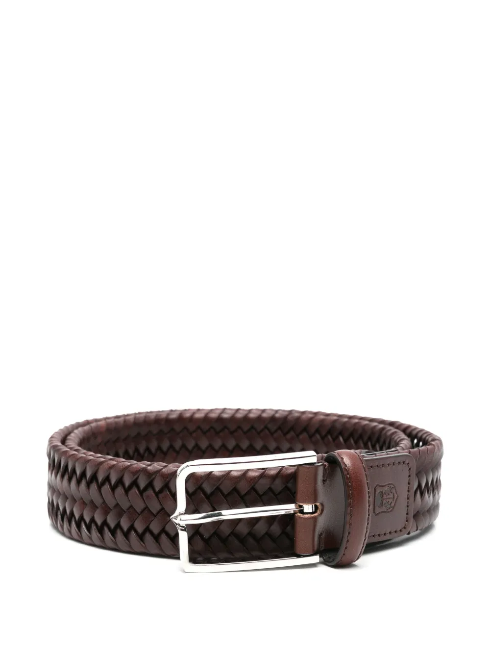 Corneliani Gevlochten riem Bruin