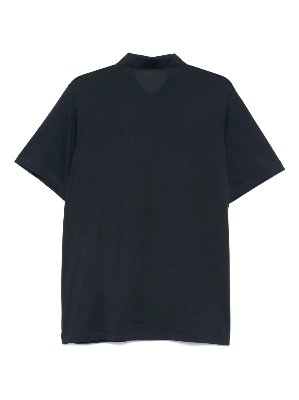 Corneliani Poloshirt van gerecycled polyester - Blauw