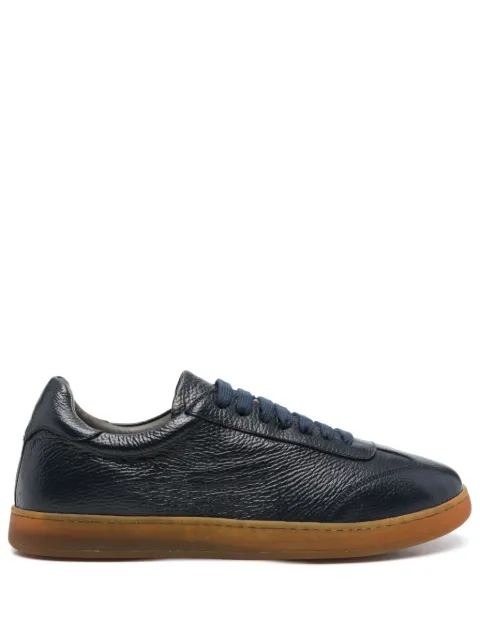 Corneliani leather low-top sneakers
