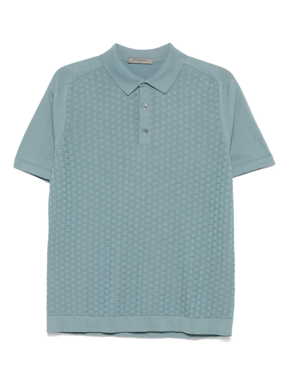 Corneliani Gebreid poloshirt Blauw