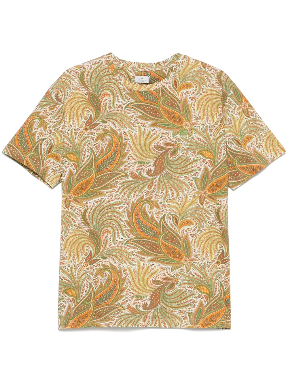 ETRO T-shirt met paisley-print Groen