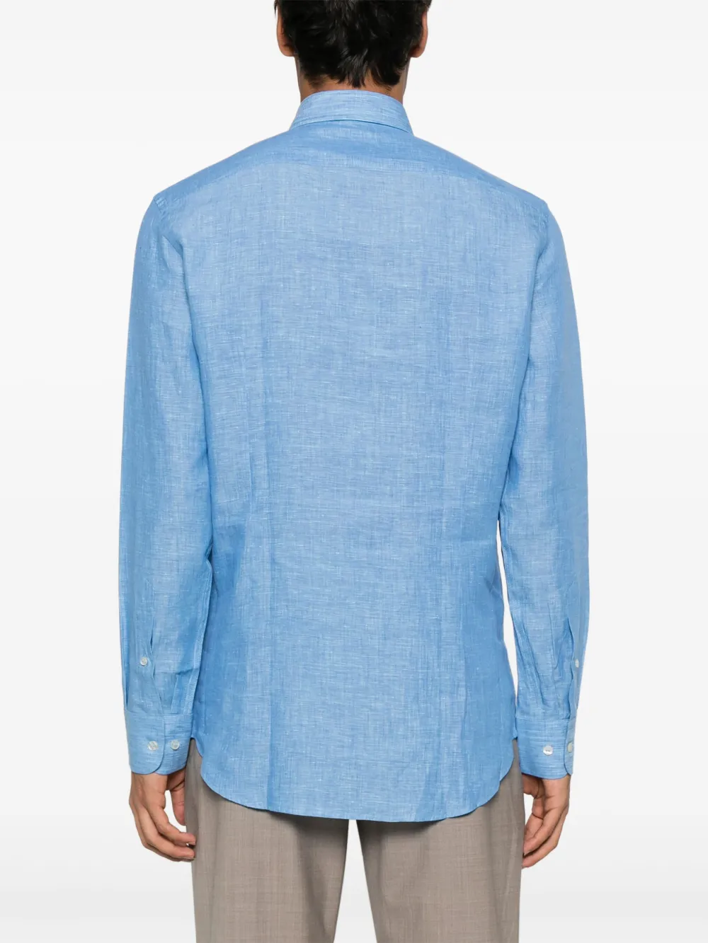 ETRO Overhemd met Pegaso-patroon Blauw