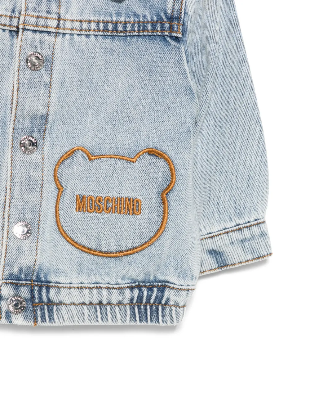 Moschino Kids Jack met teddybeerpatroon Blauw