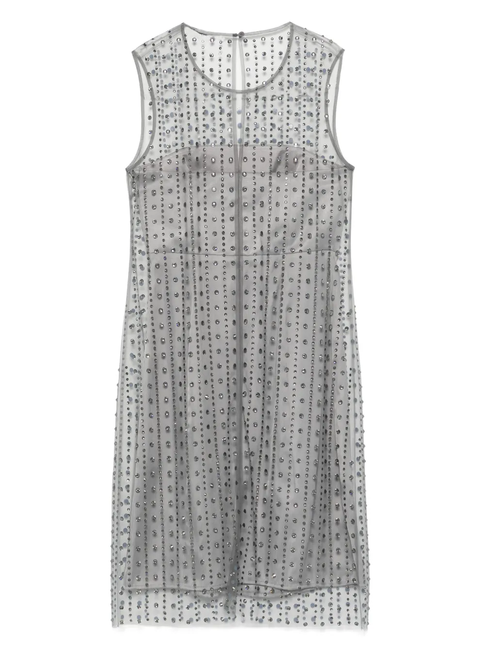 luisacerano Luisa Cerano Mesh mini-jurk - Grijs