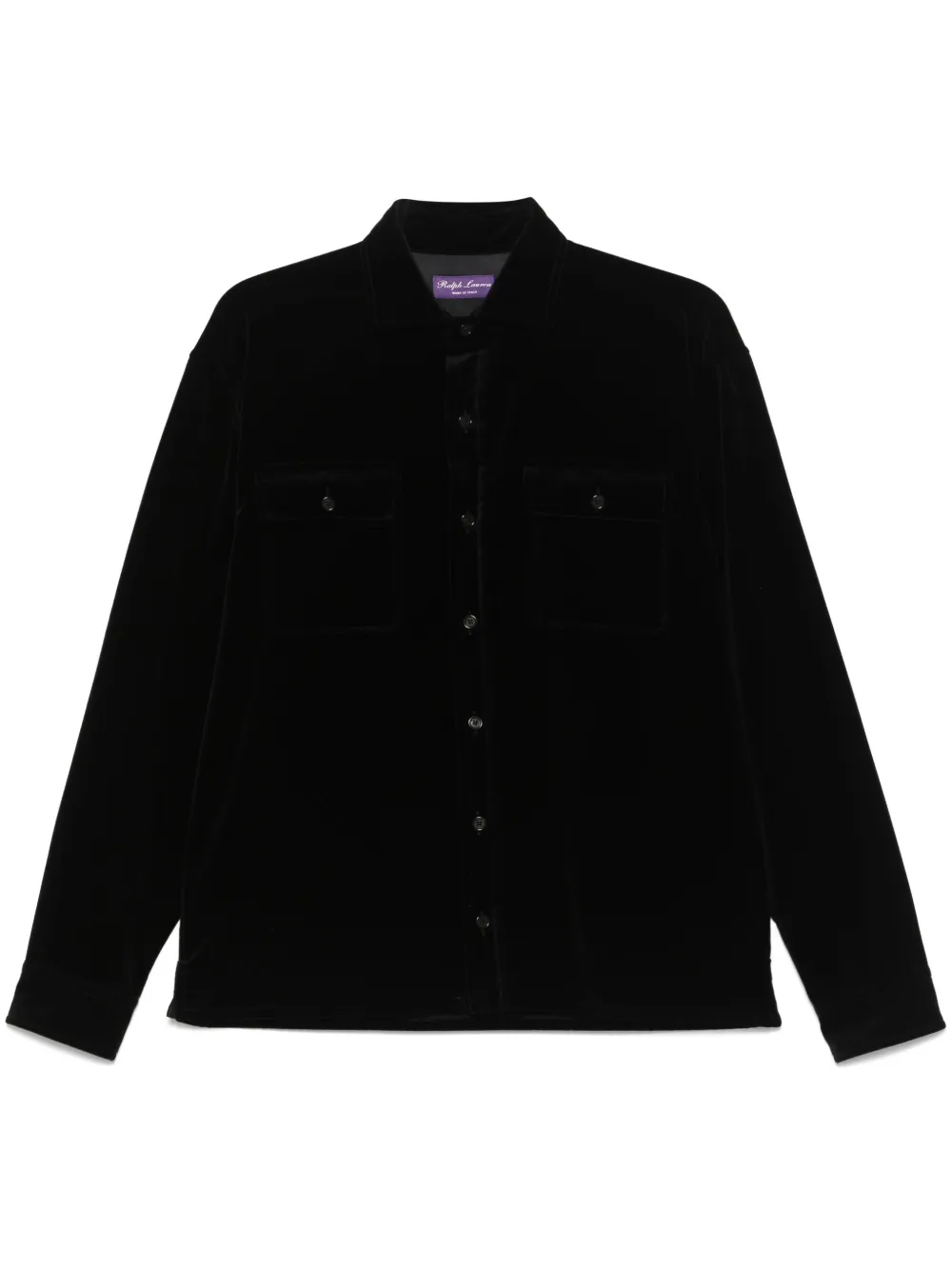 velvet overshirt