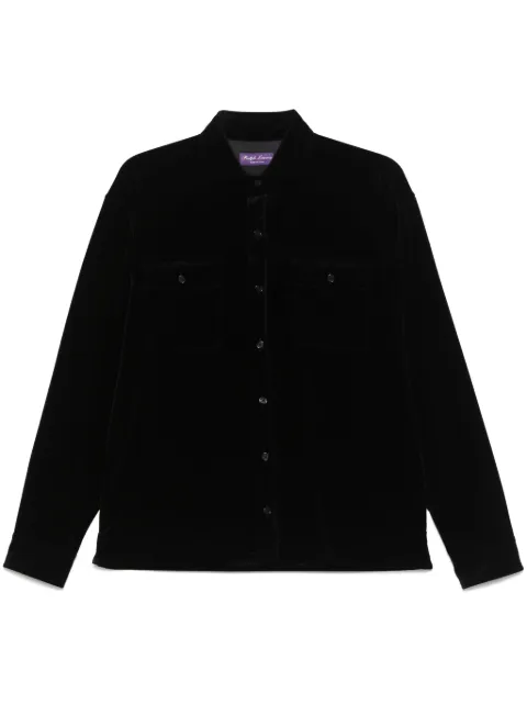 Ralph Lauren Purple Label ベルベット オーバーシャツ
