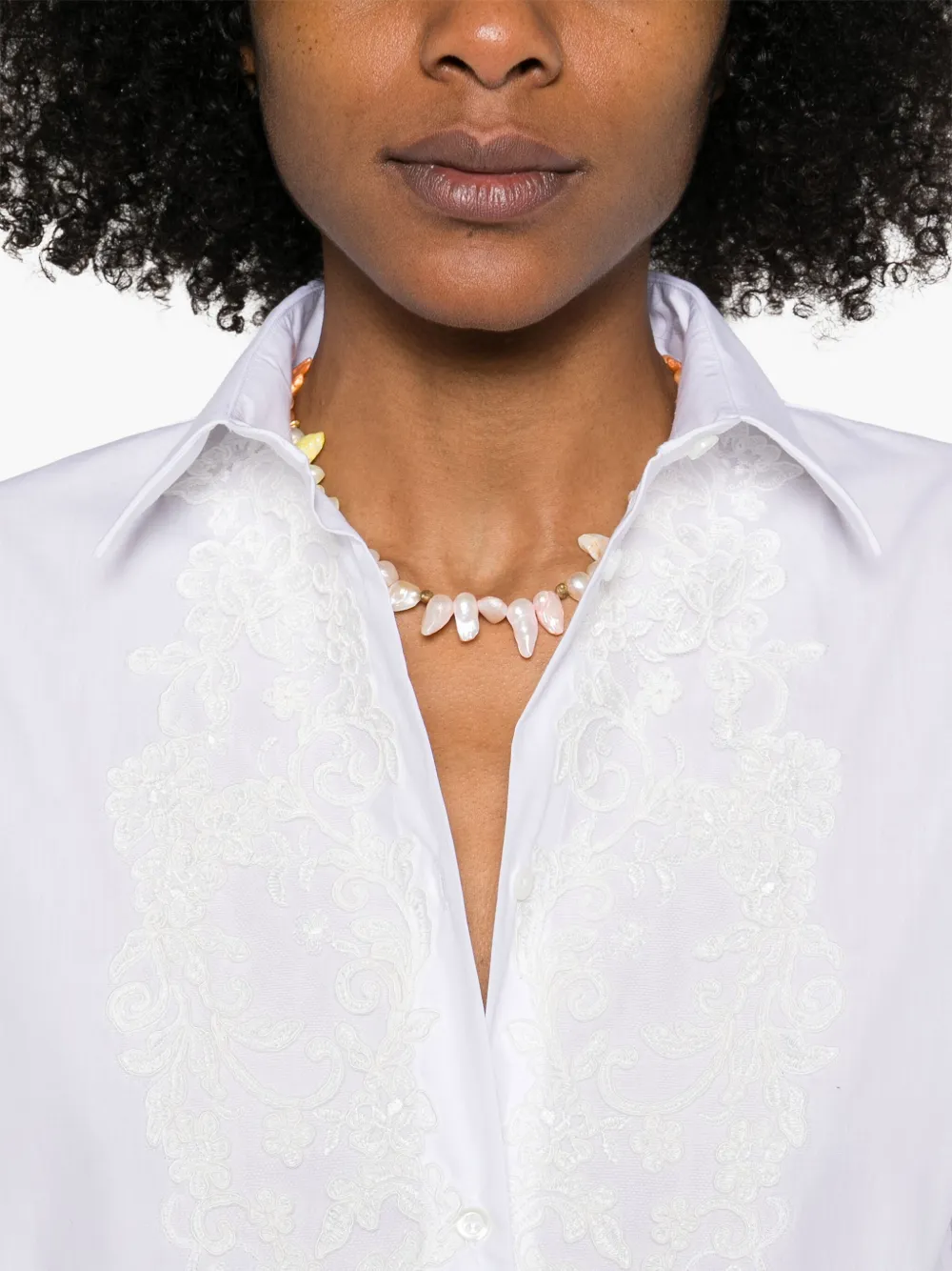 Ermanno Scervino Katoenen shirt Wit