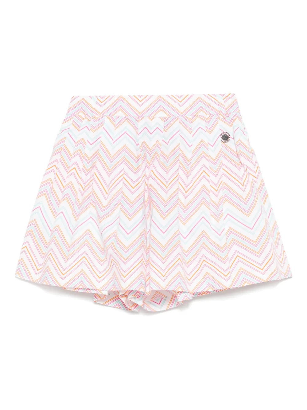 Missoni Kids Shorts met zigzag-print Wit