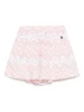 Missoni Kids zigzag-print shorts - White