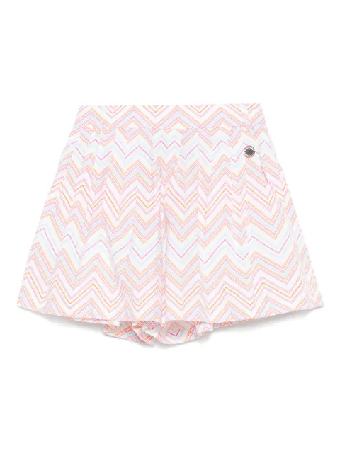 Missoni Kids Shorts con stampa a zigzag