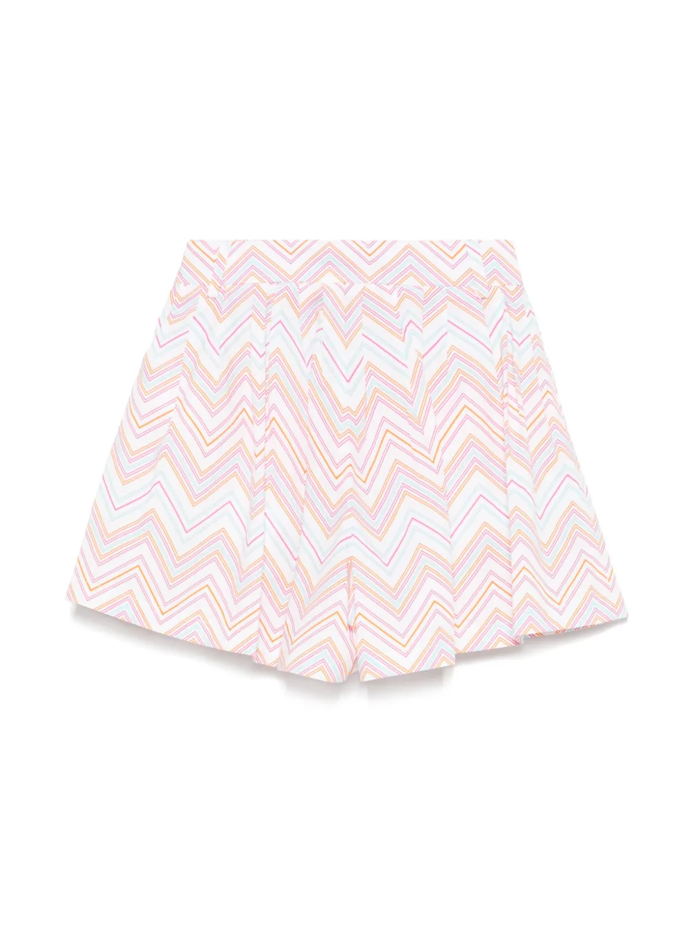 Missoni Kids Shorts met zigzag-print - Wit