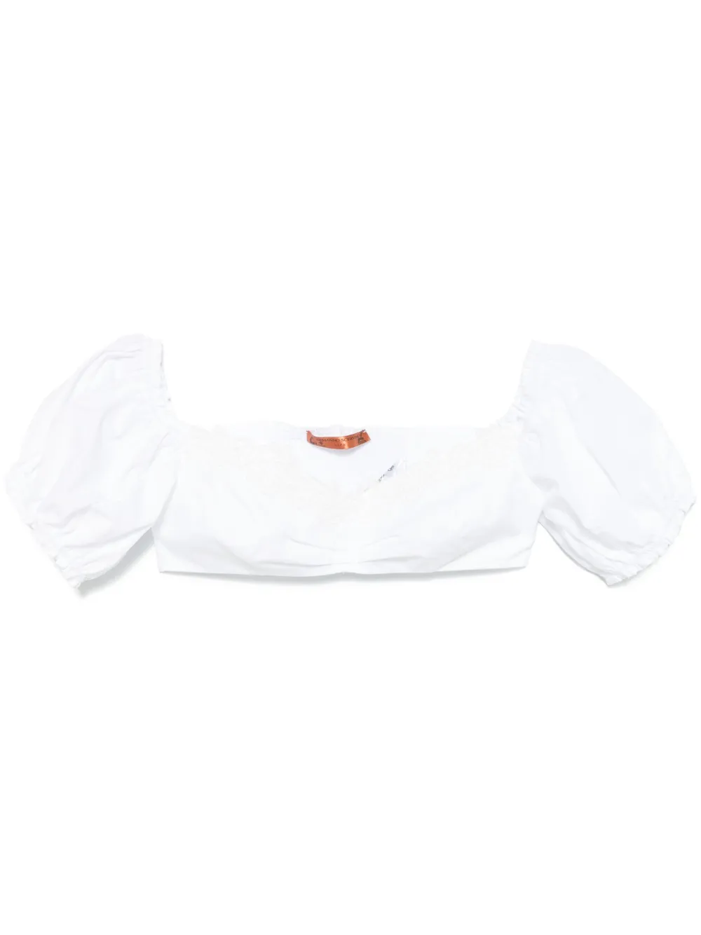Ermanno Scervino top con detalle de encaje | blanco | Image 1
