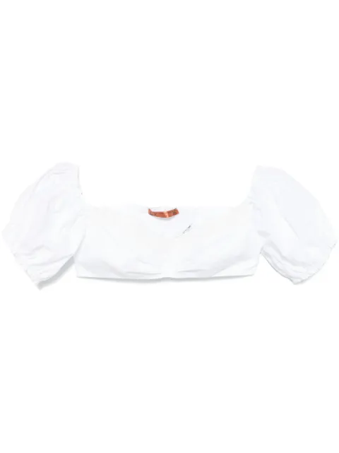Ermanno Scervino top con detalle de encaje