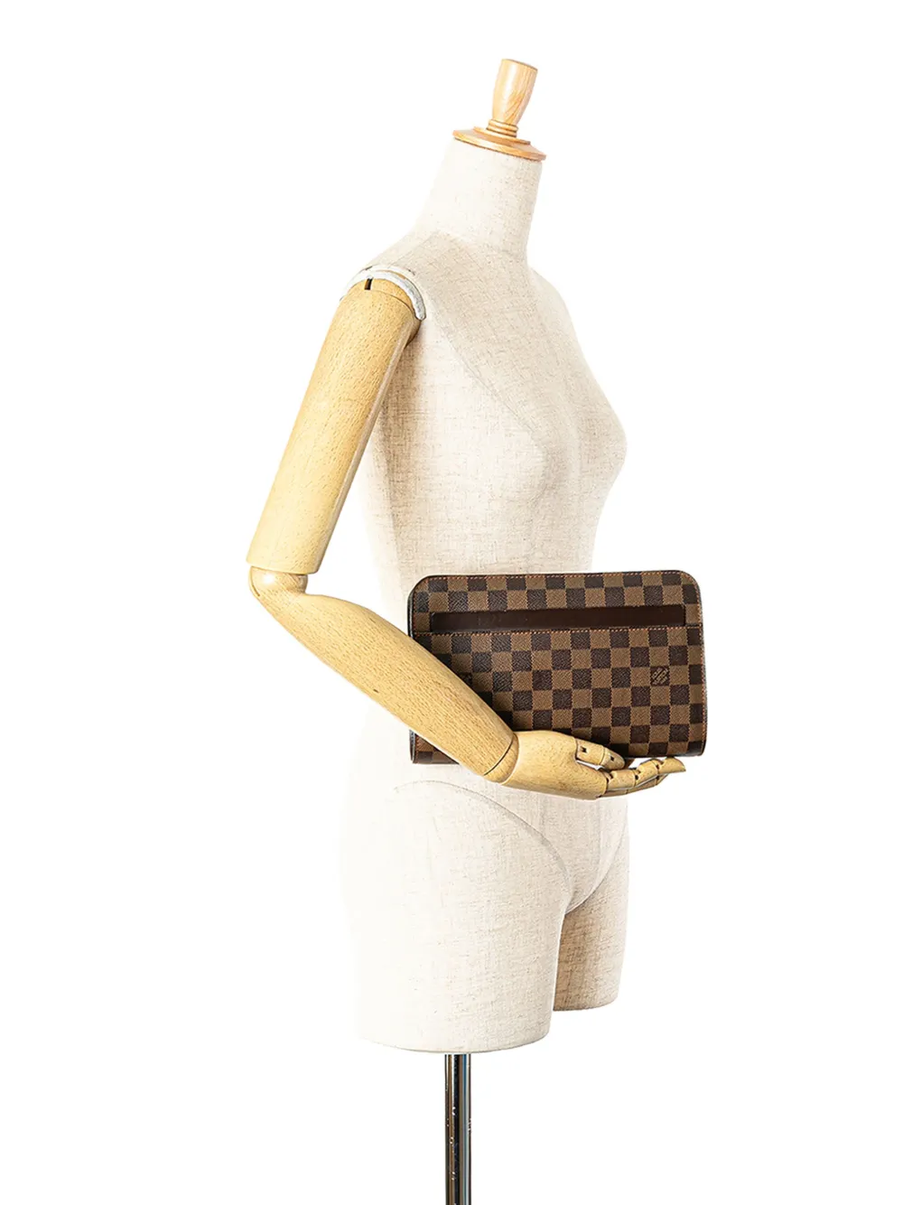 Louis Vuitton Pre-Owned 2004 Damier Ebene Saint Louis Pochette clutch bag - Bruin