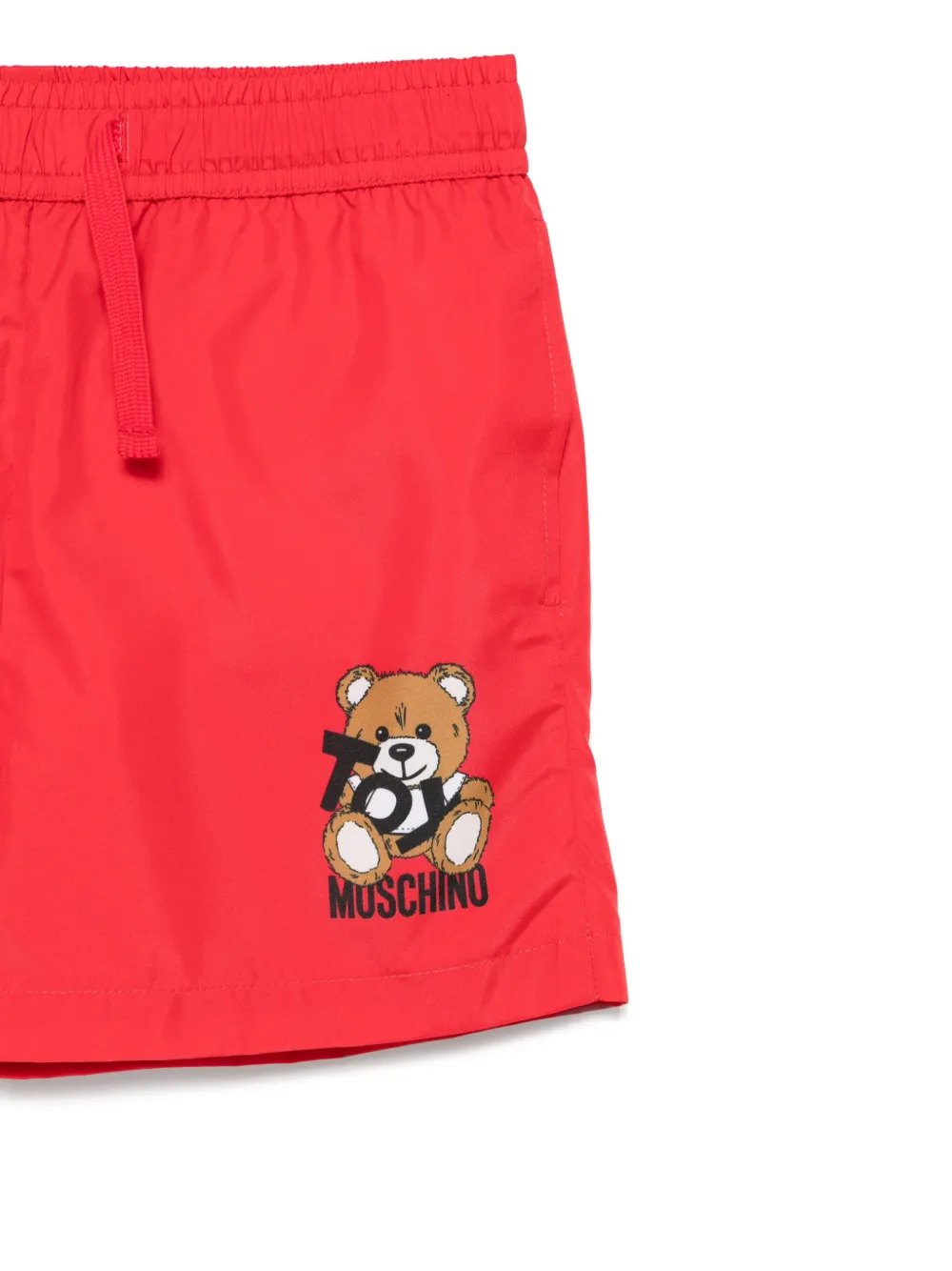 Moschino Kids Zwembroek met teddybeerpatroon Rood