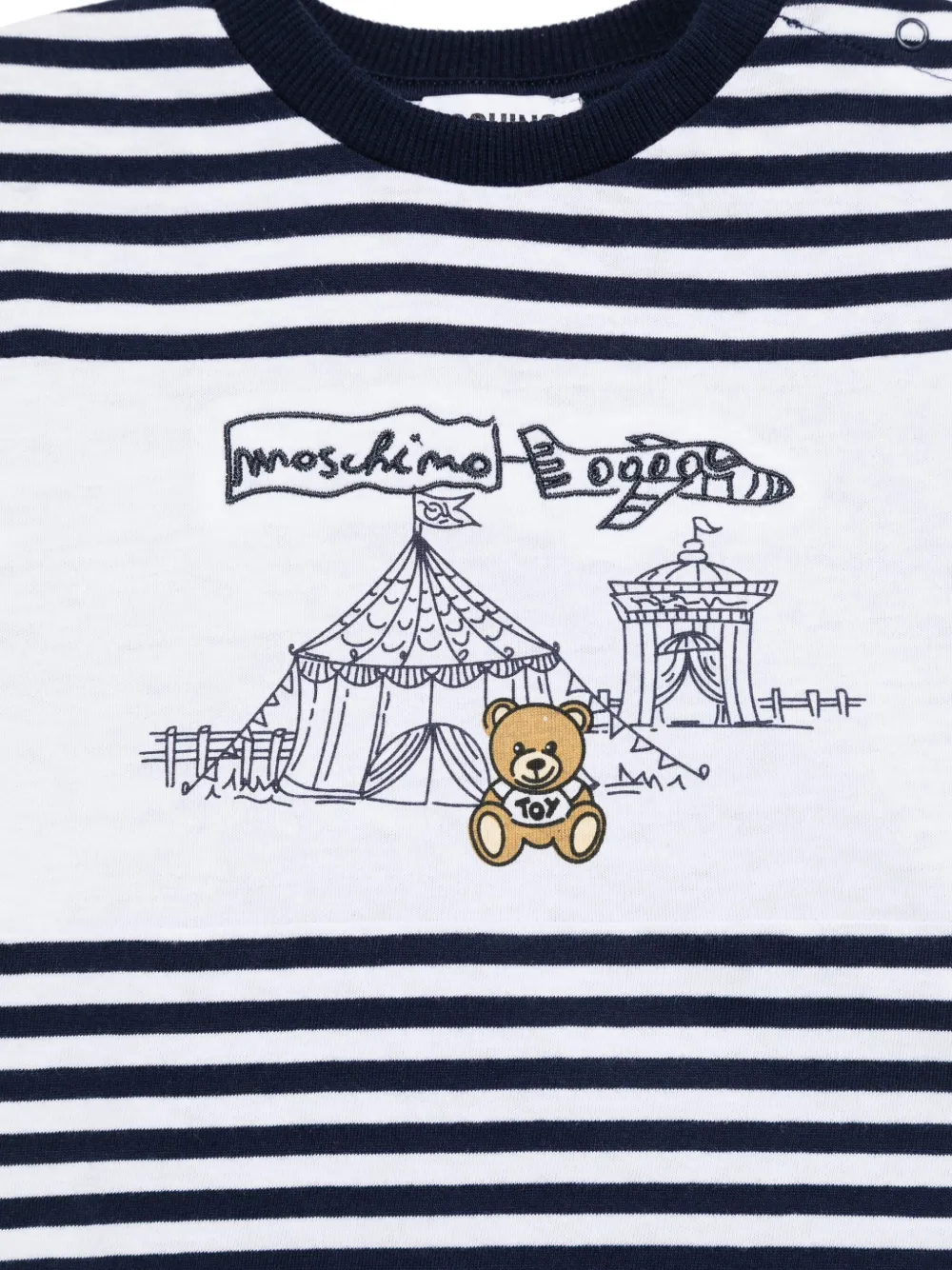 Moschino Kids T-shirt met teddybeerprint Wit