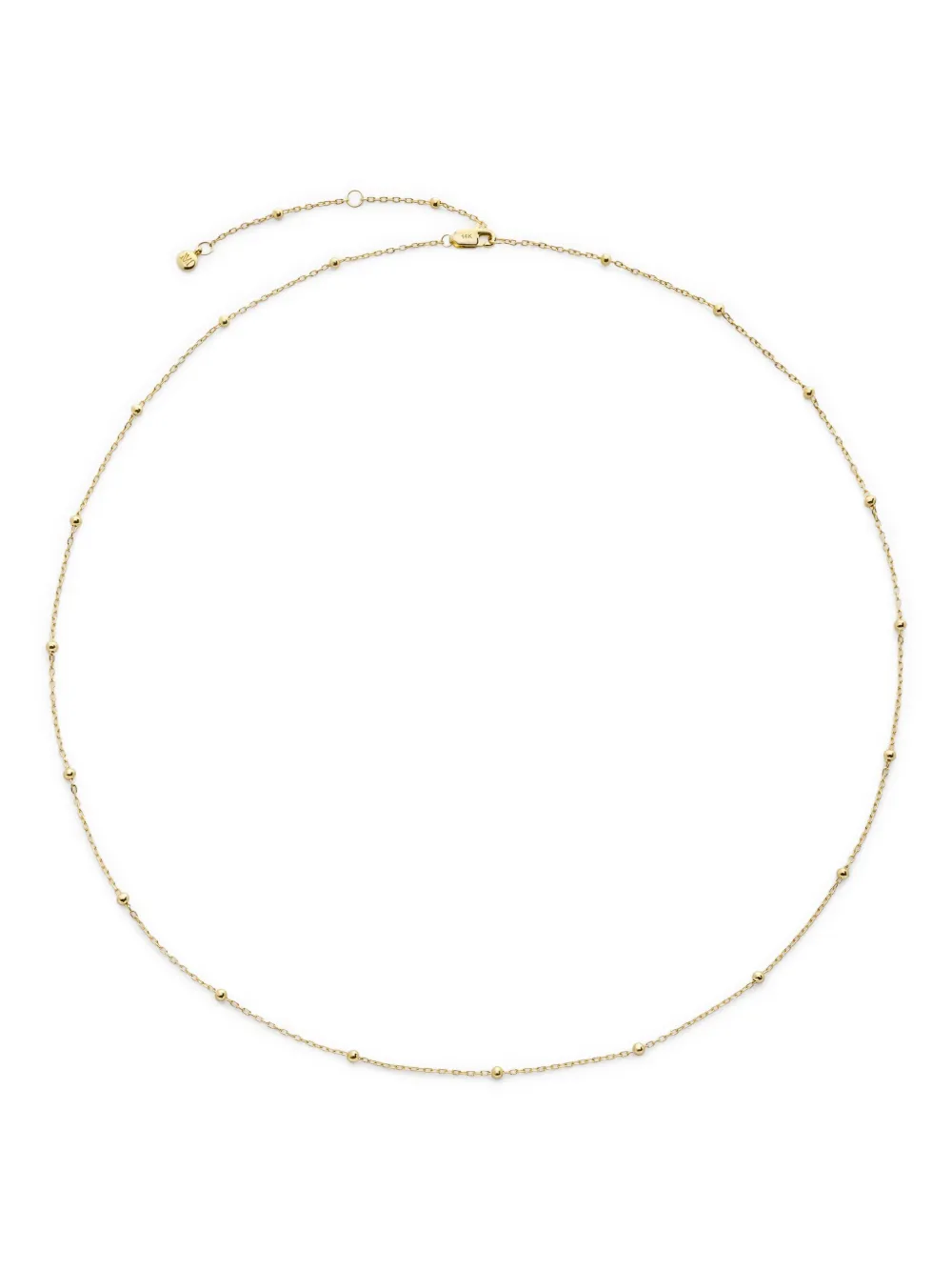 Monica Vinader 18K yellow gold bead-chain necklace | Gold | Image 1