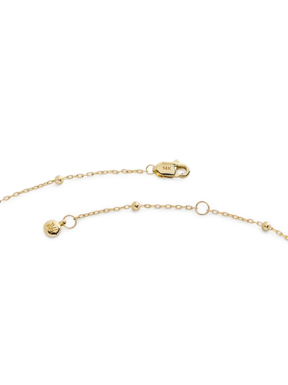 Monica Vinader 18k Yellow Gold Bead-chain Necklace In Gold