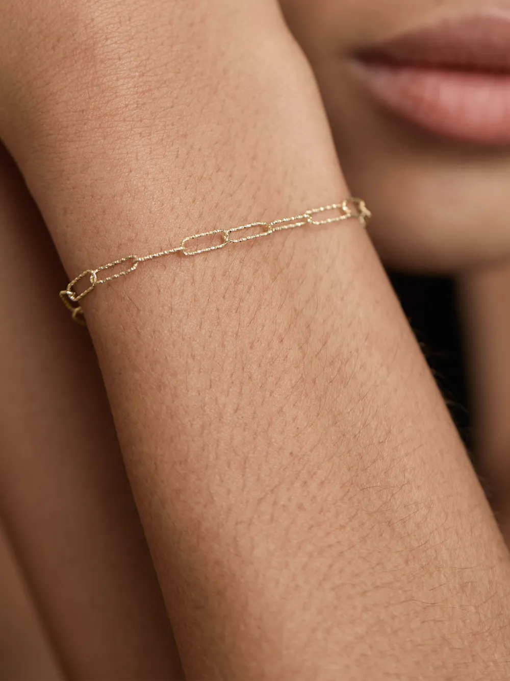Monica Vinader Alta Textured Chain Link Bracelet