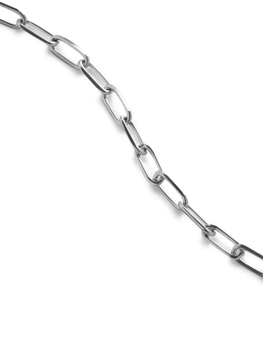 Monica Vinader Mini Paper Clip Choker Necklace In Metallic