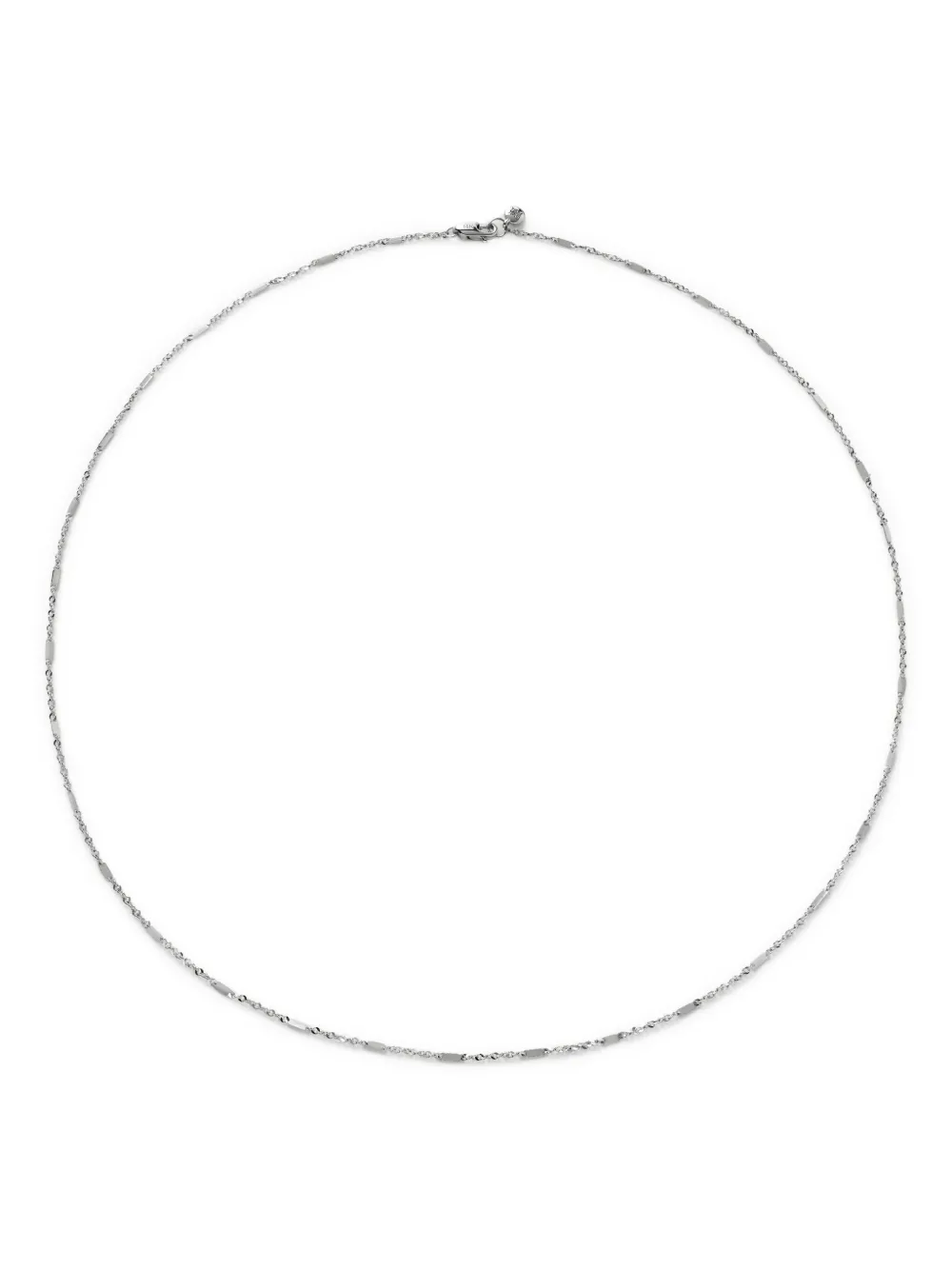 Monica Vinader 14K white gold Shimmer chain necklace | Silver | Image 1