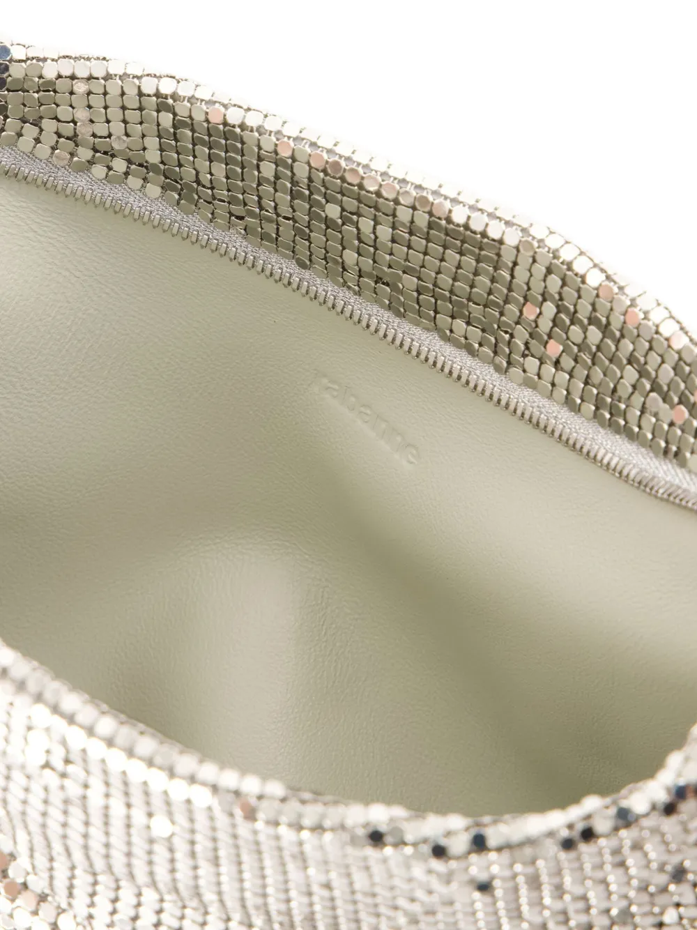 Rabanne Metallic mesh schoudertas Zilver