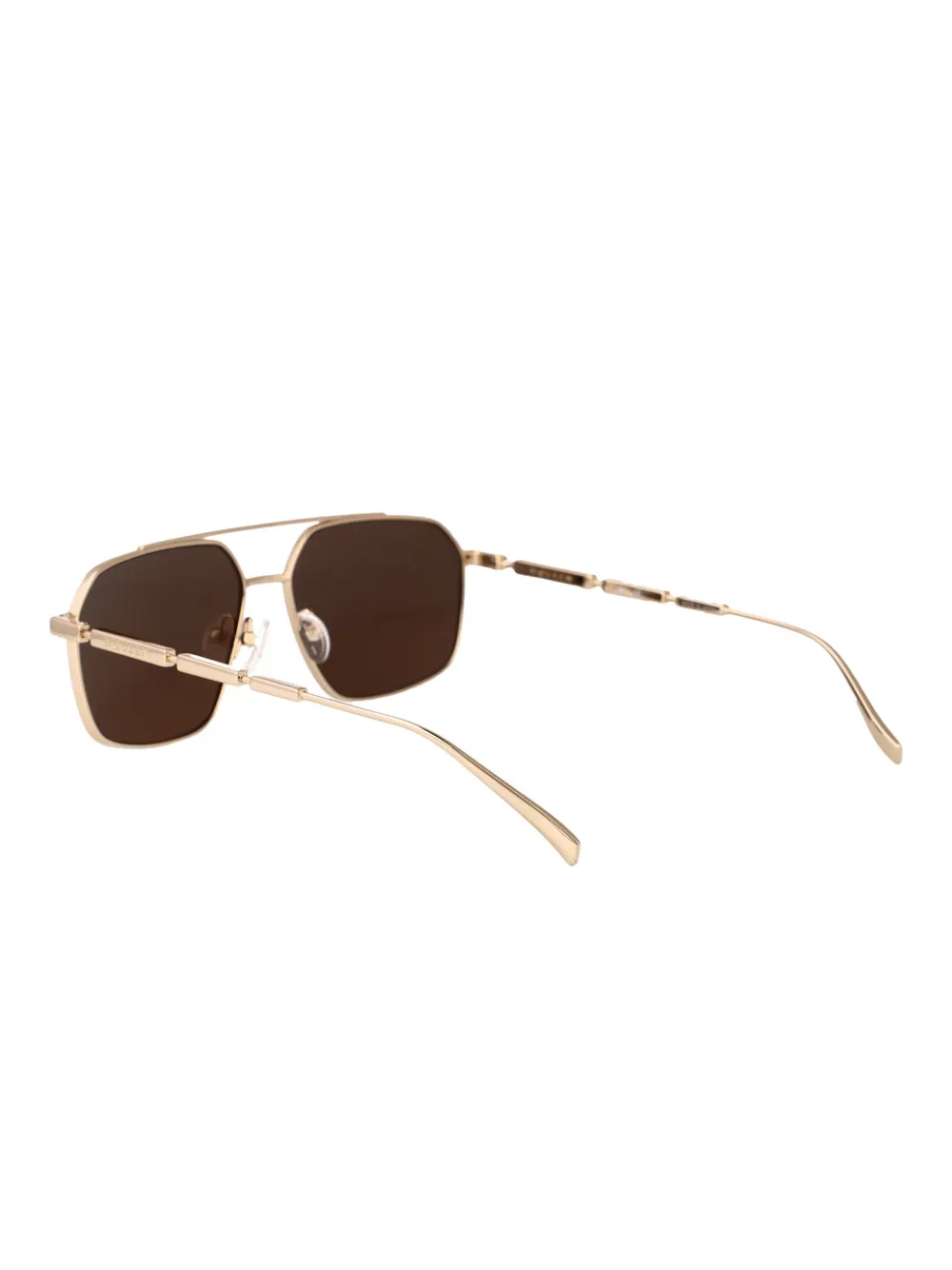 Alexander McQueen Eyewear Zonnebril met vierkant montuur Goud