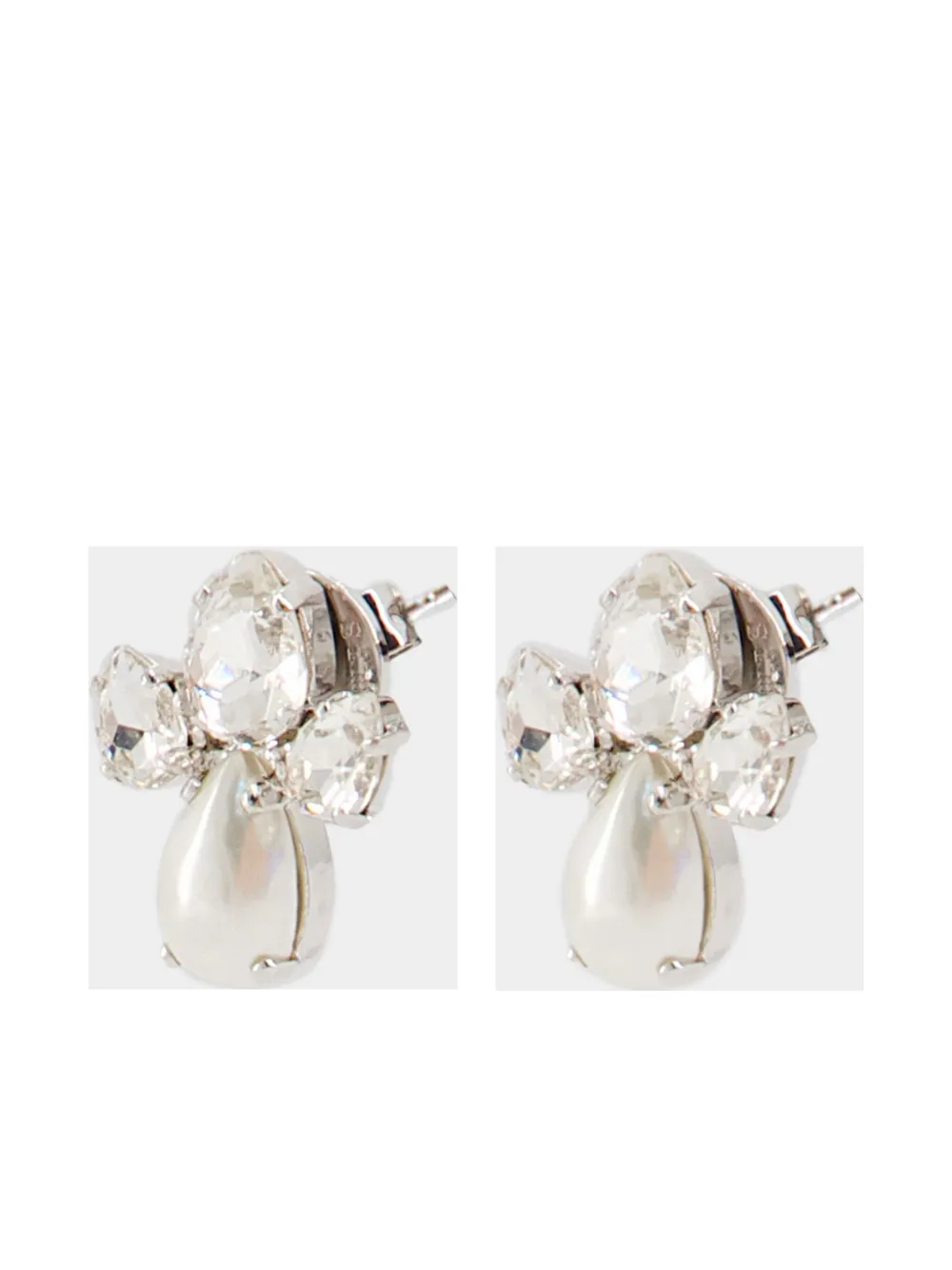 Simone Rocha Victorian Floret earrings - Wit