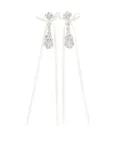 Simone Rocha Victorian Bow earrings - White