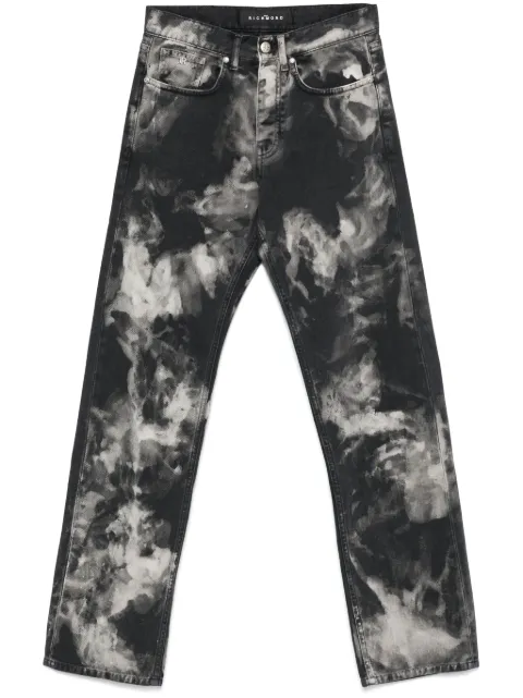 John Richmond watercolour-effect jeans