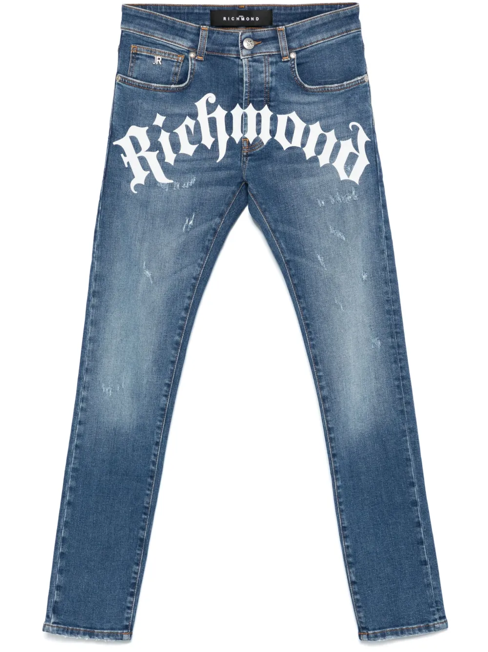 John Richmond Jeans met logoprint Blauw