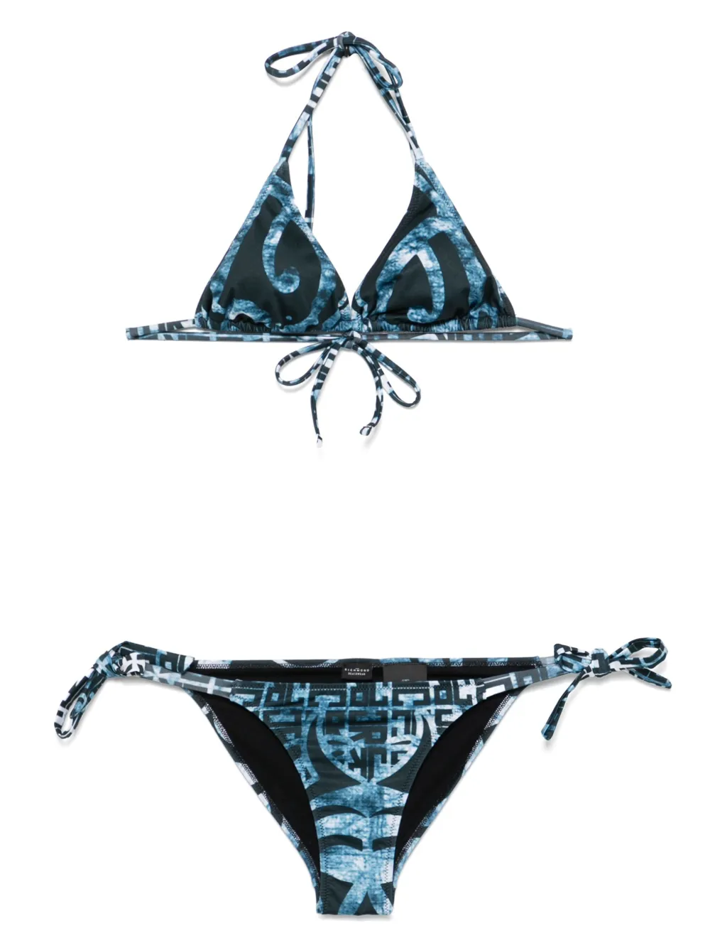 John Richmond printed bikini - Blau
