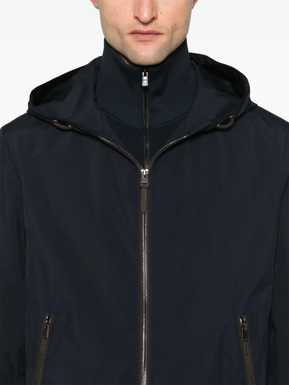 BOSS Jack met capuchon Blauw