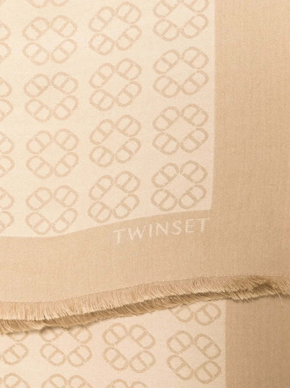 TWINSET Oval T sjaal - Beige