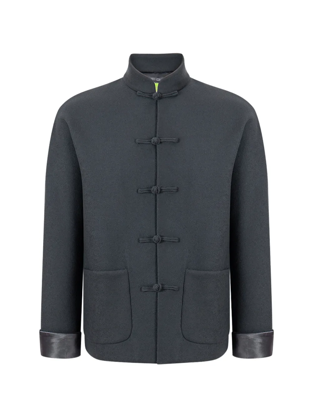 Shanghai Tang Tang frog-fastening jacket - Grey