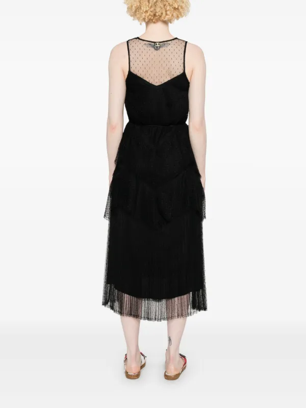 tulle midi dress black Black Tulle Midi Skirt main image 1