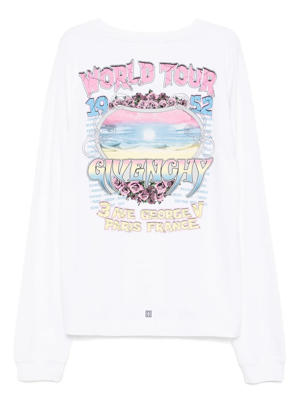 Givenchy T-shirt met logoprint - Wit