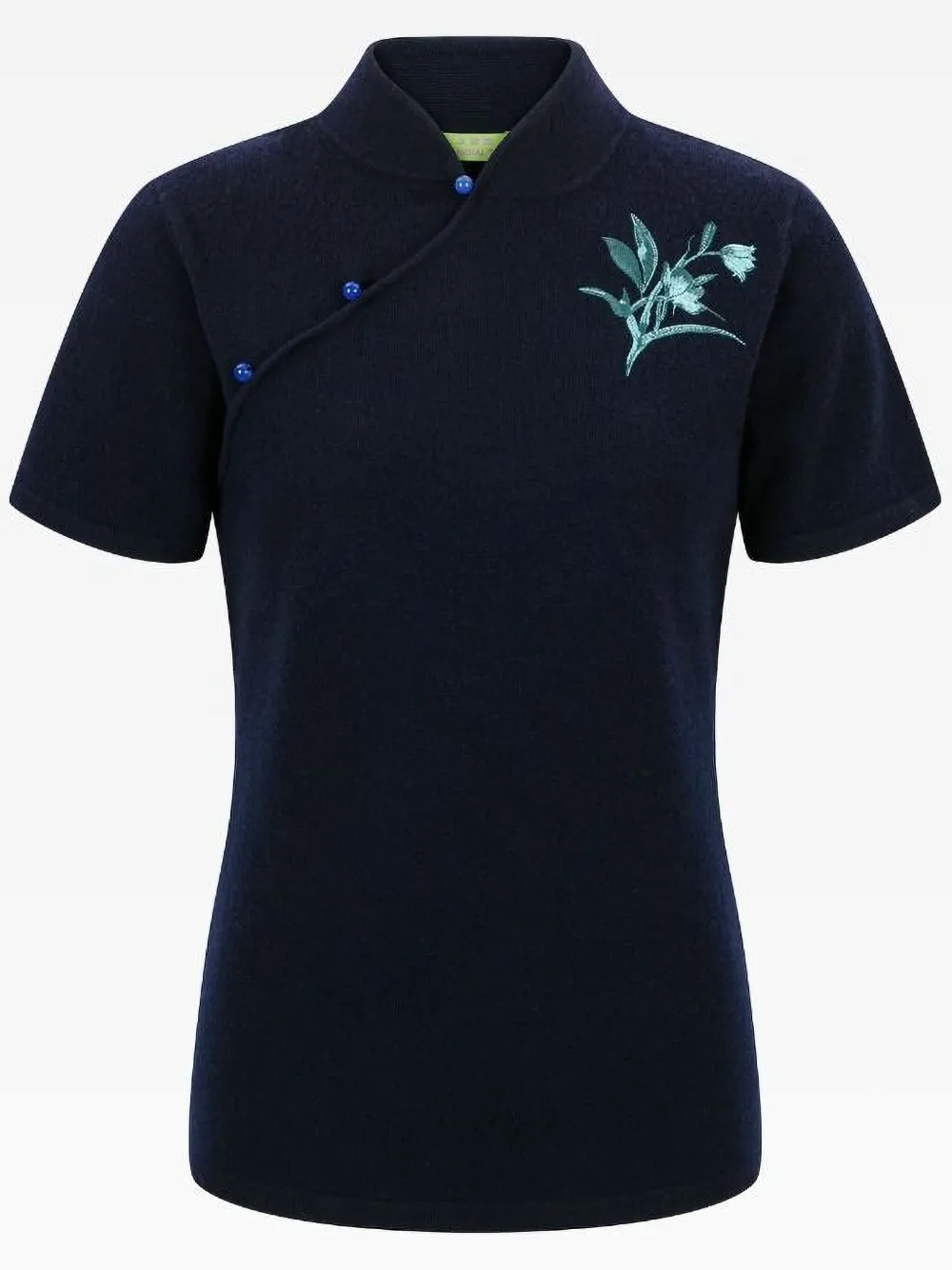 Shanghai Tang Qipao Top In Blue