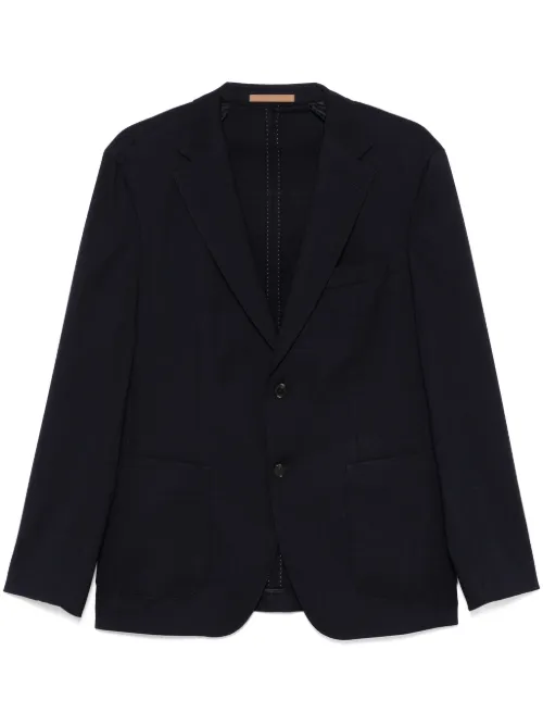 BOSS blazer à design tissé - Bleu - BOSS - Modalova