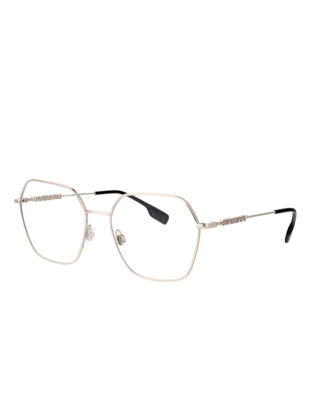 Burberry Eyewear logo-lettering glasses - Zilver