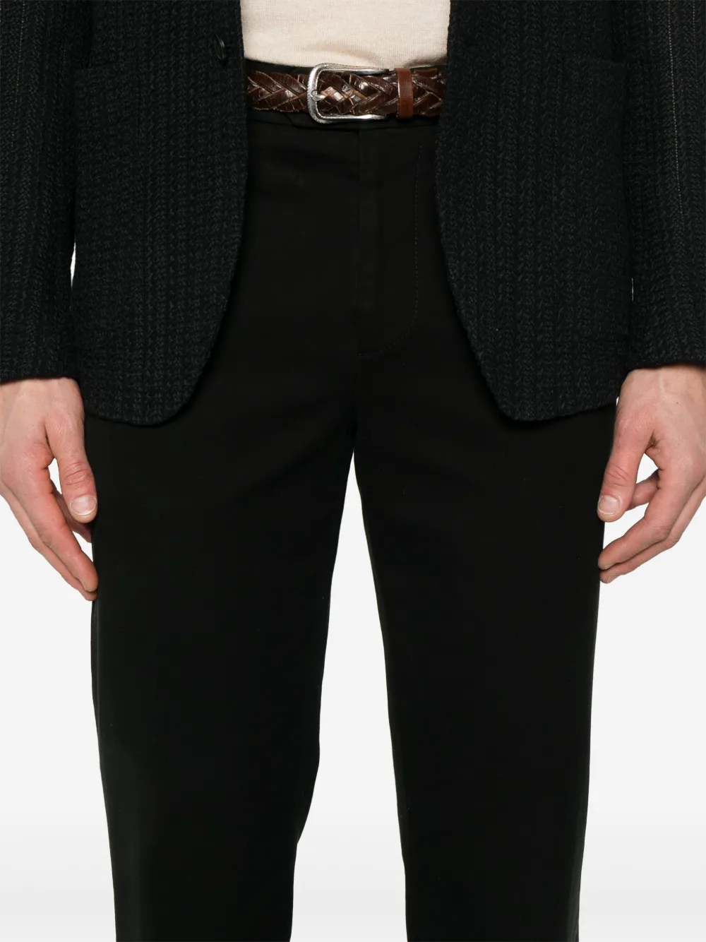 Brunello Cucinelli Broek met toelopende pijpen Zwart