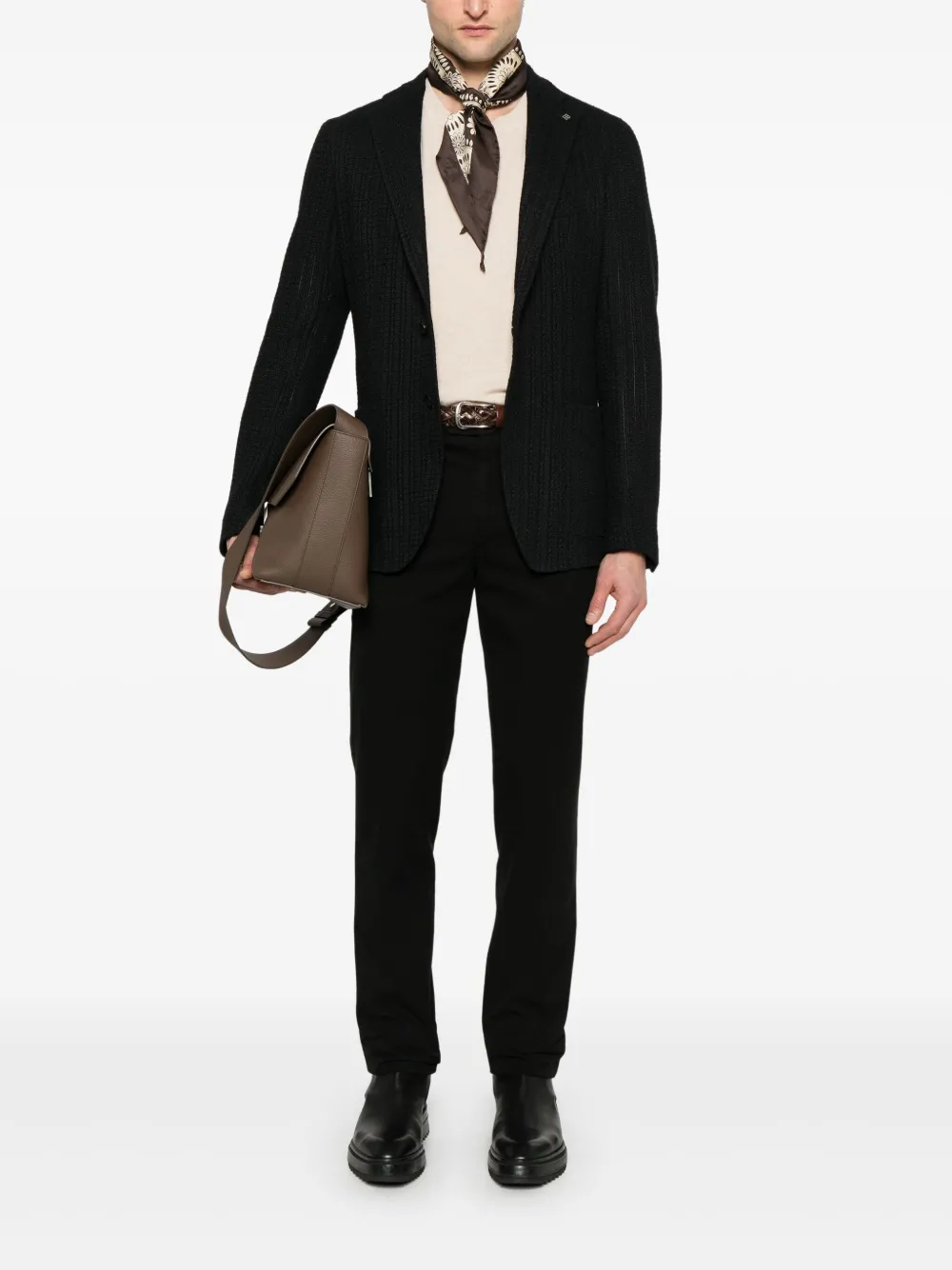 brunellocucinelli Brunello Cucinelli Broek met toelopende pijpen - Zwart