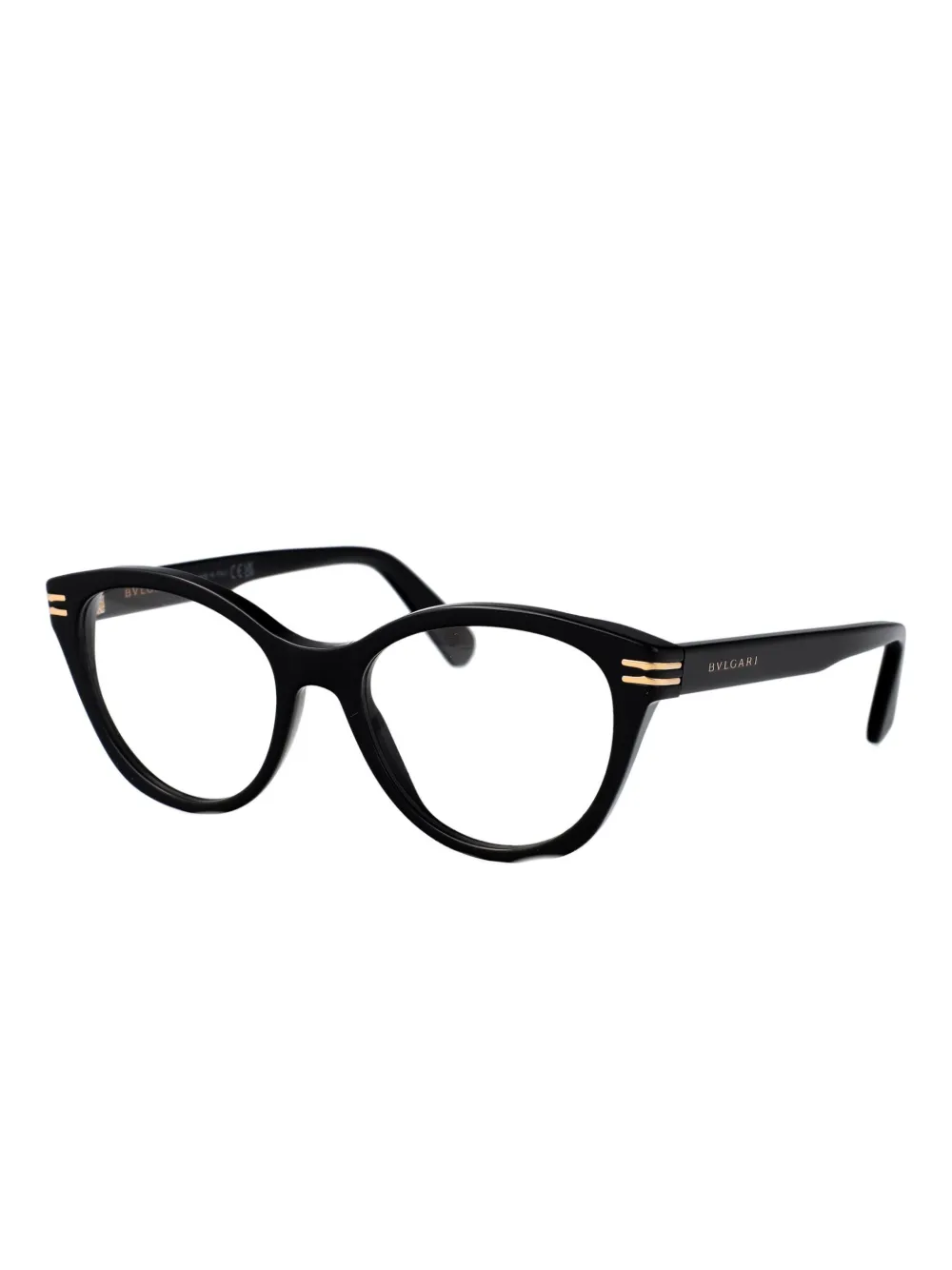 Bvlgari cat-eye frame glasses - Zwart