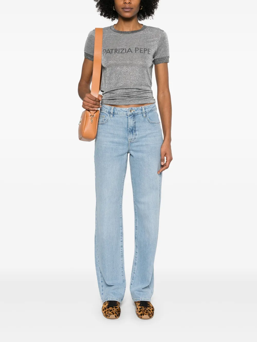 Patrizia Pepe Essential T-shirt - Grijs