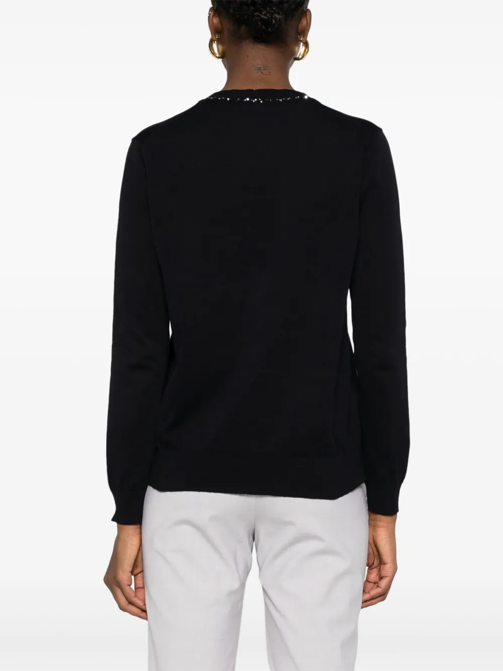 Fabiana Filippi Vest met pailletten Blauw