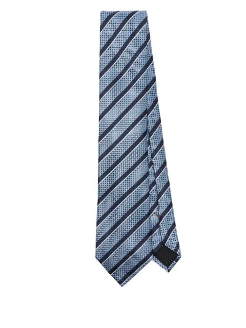 Zegna corbata con motivo de rayas