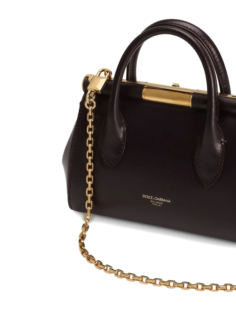 Dolce & Gabbana Mini Marlene Day Padlock Top-handle Tote Bag In Purple